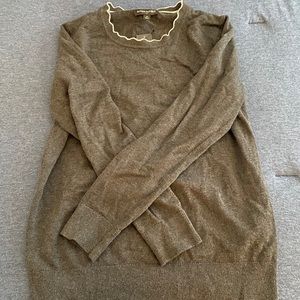 NWT BANANA REPUBLIC FACTORY SCALLOP NECK SWEATER